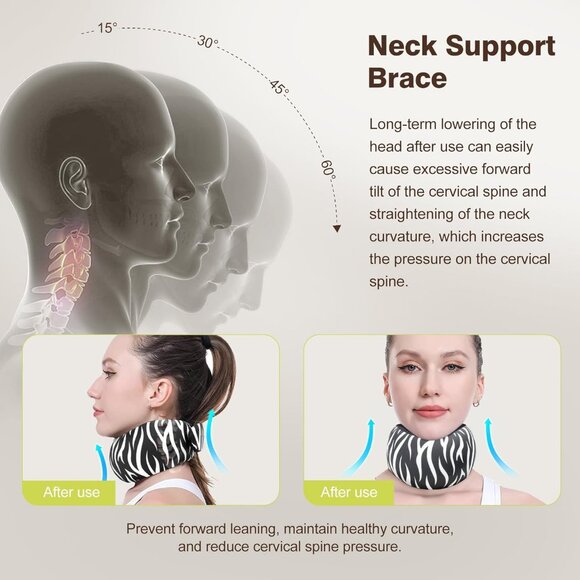 Cozyhealth Small Travel Neck Pillow for While Sleeping on Airplane Memory Foam - Picture 6 of 9